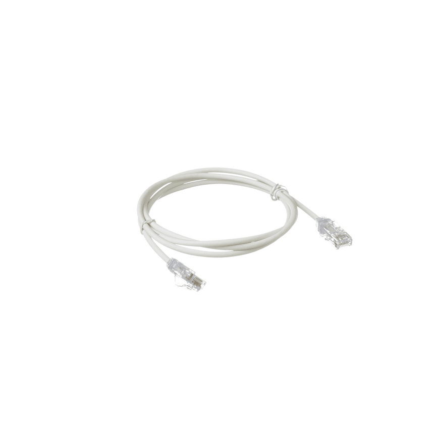 Cable de Parcheo TX6, UTP Cat6, Diámetro Reducido (28AWG), Color Blanco Mate, 4.57 Metros (15 Pies)