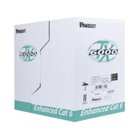 Bobina de Cable UTP 305 Metros (1000 Pies) de Cobre, TX6000? PanNet, Reelex, Gris Internacional, Categoría 6 Mejorado (23 AWG), PVC (CM), de 4 Pares