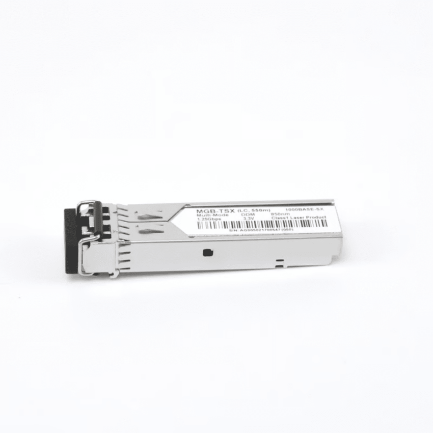 Transceptor Industrial, Puerto SFP 1000Base SX, Para Fibra Multimodo, Conector LC, Hasta 550 m, Soporta Temperaturas de -40 a 75 °