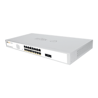Switch Administrable PoE  / 16 puertos PoE af/at Gigabit /  2 x SFP Gigabit / Administración Cloud Gratuita / Presupuesto 240 W
