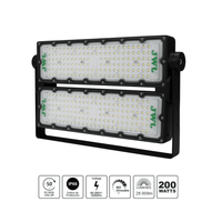 Reflector LED 200 W /350 x 250 mm / 85 - 265 Vca~ 50/60Hz / TCC 6 500 K / Uso en exterior.