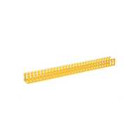 Canaleta Ranurada de PVC sin Tapa, Tipo H (Tapa Abisagrada), 2 in de Ancho, 2 in de Alto y 3048 mm de Largo, Color Amarillo