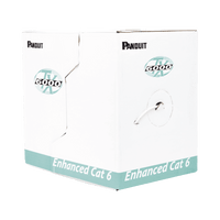 Bobina de Cable UTP 305 Metros (1000 Pies) de Cobre, TX6000™ PanNet, Reelex, Gris, Categoría 6 Mejorado (23 AWG), PVC (CMR, Riser), de 4 Pares