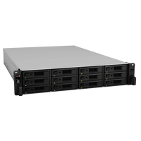 Unidad de Expansión Synology RXD1219sas | 12 Receptáculos SAS | Diseño Modularizado | Fuentes de Alimentación Redundantes | Conectividad Mini-SAS HD.