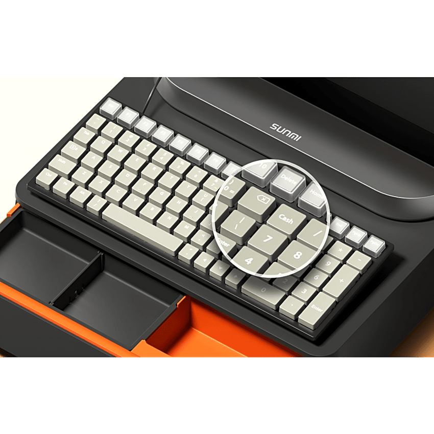 Teclado Comercial 89 Teclas / Diseño Chiclet / 16 Teclas Personalizables / IP55 / USB Tipo-C / Compatibilidad Multi-Sistema