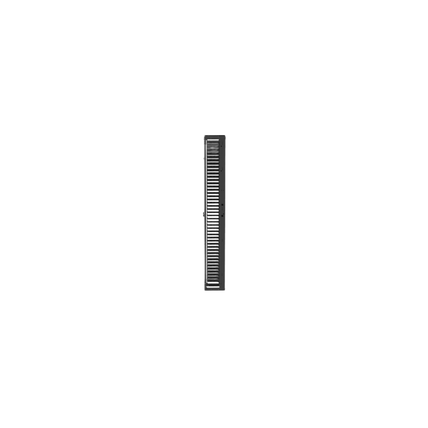 Organizador Vertical PatchRunner™, Sencillo (Solo Frontal), Para Rack Abierto de 45 Unidades, 8 in de Ancho, Color Negro