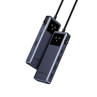 Hub USB-C 6 en 1 / HDMI 4K@60Hz / 3 Puertos USB-A 5Gbps / Carga PD 3.0 100W / Compatibilidad Universal Windows-macOS-Linux / Diseño Compacto