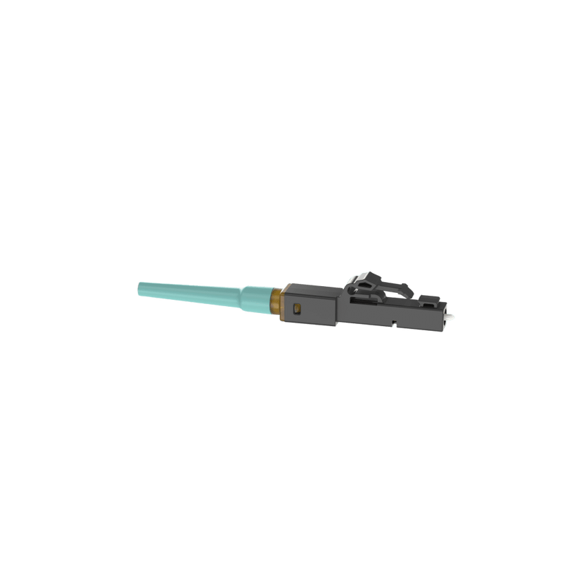 Conector LC de Empalme por Fusion OmniSplice™, Para Fibra Óptica Multimodo 50/125µm OM3/OM4/OM5, Color Aqua