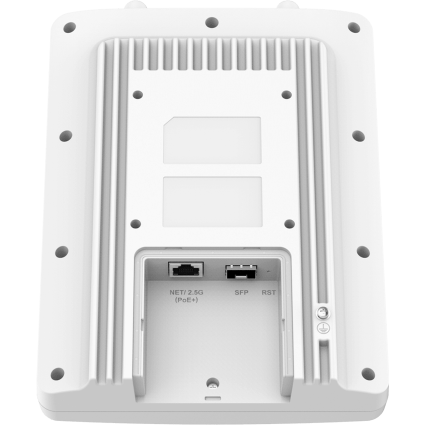Punto de Acceso / Wi-Fi 7 / 3.6 Gbps / Largo Alcance 350 metros / IP66 / MIMO 2x2:2 / 256 Clientes / PoE+ / Puerto 2.5G y SFP 2.5G / MLO / 4096-QAM