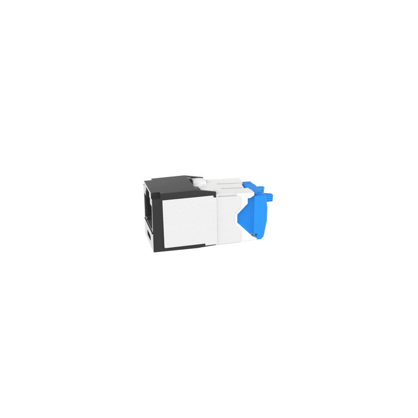 Conector Jack RJ45 Estilo TG, Mini-Com, Categor�a 6A, Con Gel Resistente a la Corrosi�n, de 8 Posiciones y 8 Cables, Color Negro