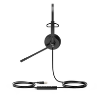 Diadema Alámbrica UH34 Mono de Yealink USB Compatible con Teléfonos IP y Computadoras.