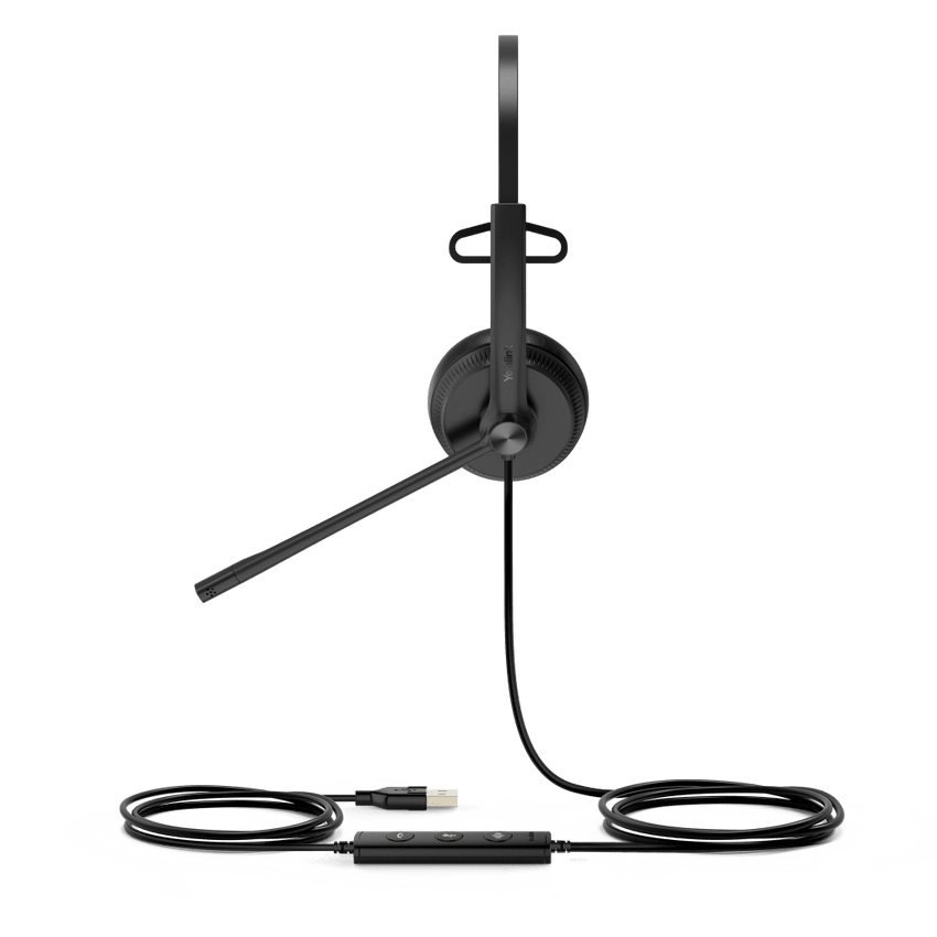 Diadema Alámbrica UH34 Mono de Yealink USB Compatible con Teléfonos IP y Computadoras.