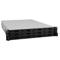 Unidad de Expansión Synology RX1217/RX1217RP | 12 Bahías de Disco | Compatible con RackStation 2U | Expansión de Volumen en Línea | Fuentes de Alimentación Redundantes (RX1217RP) | Administración DSM.