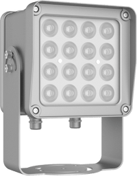 Lampara IR de Luz Continua / 16 Lámparas LED / Distancia Efectiva 16 a 25 metros / Cobertura 40° / Exterior IP66