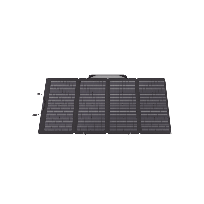 Módulo Solar Bifacial, Portátil y Flexible de 220W Recomendado para Estaciones Portátiles EFD330, EFD350 ó EFD500 / Ajuste de Ángulo / Carga Eficiente / Incluye Cable XT60 a MC4