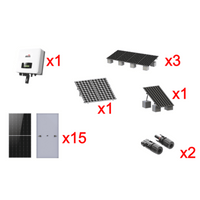 Kit Solar Interconexion  / 9kW  220Vca / Inversor AFORE / Montaje Incluido