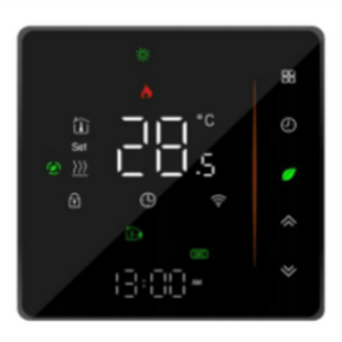 Termostato con tecnología inalámbrica ZigBee 4PIPE V Fancoil / 110 - 120VCA