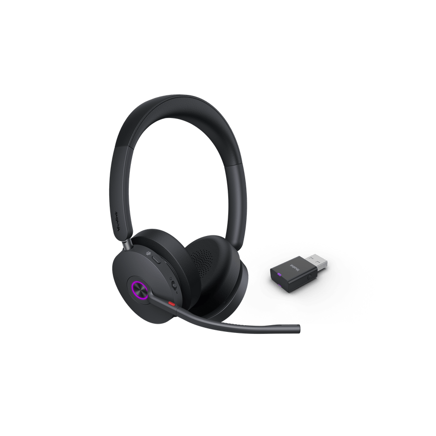 Diadema Inalámbrica Yealink WH68 Hybrid con Tecnología de Cancelación de Ruido Híbrida para Ambientes Ruidosos