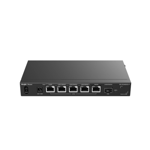 Router Core Balanceador PoE con Función SD-WAN, Hasta 110W, 1 puertos LAN , 5 puertos LAN/WAN Multi-gigabit,  Un SFP+ LAN/WAN,1 Puertos WAN Multi-gigabit 2.5G, hasta 400 clientes .