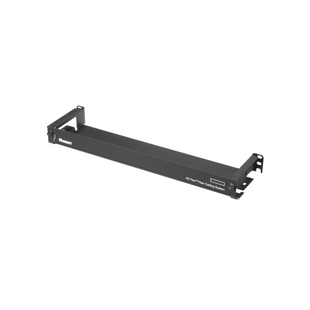 Organizador de Cables Frontal, para Panel de Fibra Óptica HD Flex™, de 1 UR, Color Negro