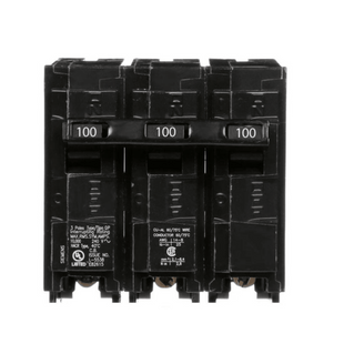 Interruptor automático enchufable tipo QP 3 polos, 100 amp.
