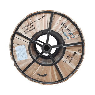 Carrete de 4 km de Fibra Óptica Aérea Figura 8 G.652D, Monomodo de 6 Hilos, Exterior, Span 100, Loose Tube