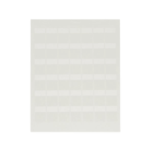Hojas con 1000 Etiquetas para Impresora Láser/Inyección de Tinta, para Patch Panel o Face Plate, para Identificación 4 Puertos, Color Blanco