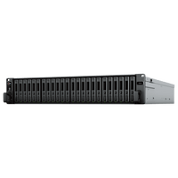 Servidor de Almacenamiento FlashStation FS3410 | 24 Bahías SSD SATA 2.5" | Intel Xeon D-1541 8 Núcleos | 16 GB RAM (Ampliable a 128 GB) | 356,500 IOPS Lectura | 129,400 IOPS Escritura | 4 Puertos 1GbE + 2 Puertos 10GbE