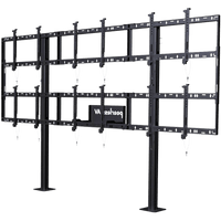 Soporte Modular para Video Wall Pedestal / Configuración 3x2 / Para Pantallas 46" a 55" / Hasta 5" de Profundidad (127 mm) / Ajuste Sin Herramientas / 8 Puntos de Alineación / Estructura de Aluminio / Compatibilidad VESA 200x2
