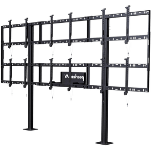 Soporte Modular para Video Wall Pedestal / Configuración 3x2 / Para Pantallas 46" a 55" / Hasta 5" de Profundidad (127 mm) / Ajuste Sin Herramientas / 8 Puntos de Alineación / Estructura de Aluminio / Compatibilidad VESA 200x2