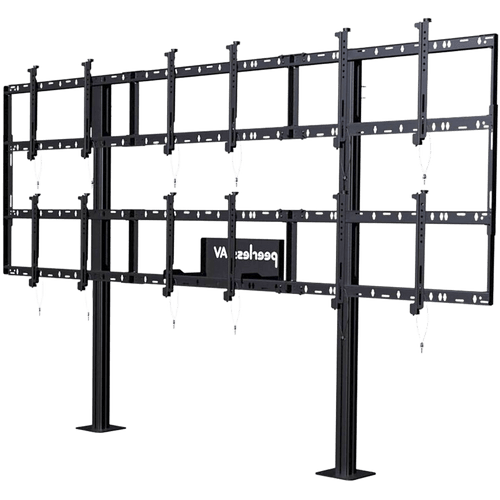 Soporte Modular para Video Wall Pedestal / Configuración 3x2 / Para Pantallas 46" a 55" / Hasta 5" de Profundidad (127 mm) / Ajuste Sin Herramientas / 8 Puntos de Alineación / Estructura de Aluminio / Compatibilidad VESA 200x2
