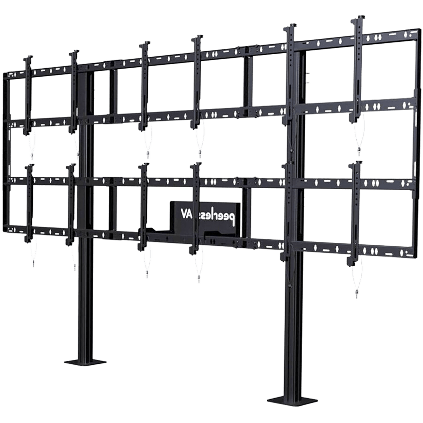 Soporte Modular para Video Wall Pedestal / Configuración 3x2 / Para Pantallas 46" a 55" / Hasta 5" de Profundidad (127 mm) / Ajuste Sin Herramientas / 8 Puntos de Alineación / Estructura de Aluminio / Compatibilidad VESA 200x2
