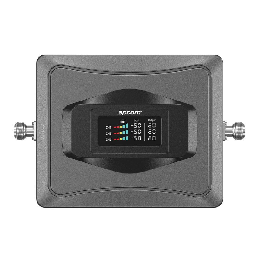Amplificador de Señal Celular 4G / Mejora las llamadas convencionales y VoLTE / Soporta los datos de las tecnologías 2G, 3G y 4G de TELCEL, AT&T y MOVISTAR / Cubre hasta 1000 m2.