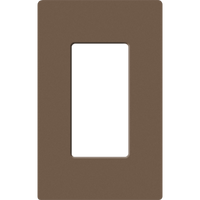 Placa de pared 1 espacio, para atenuador (dimmer), apagador ó control remoto inalámbrico LUTRON.