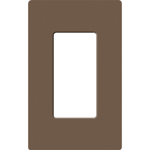 Placa de pared 1 espacio, para atenuador (dimmer), apagador ó control remoto inalámbrico LUTRON.