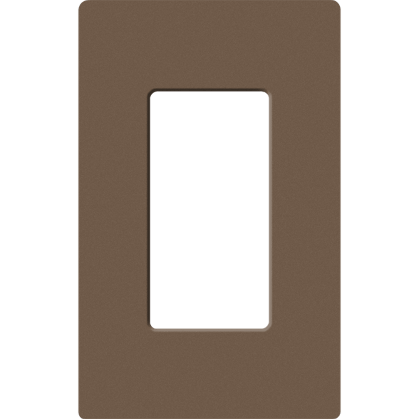 Placa de pared 1 espacio, para atenuador (dimmer), apagador ó control remoto inalámbrico LUTRON.