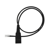 Cable QD A RJ9 De Repuesto Yealink Para Diademas Profesionales Y Teléfonos De Terceros