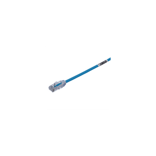 Cable de Parcheo UTP Cat6A, CM/LSZH, Diámetro Reducido (28AWG), Color Negro, 2.13 Metros (7 Pies)