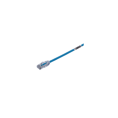 Cable de Parcheo UTP Cat6A, CM/LSZH, Diámetro Reducido (28AWG), Color Negro, 2.13 Metros (7 Pies)