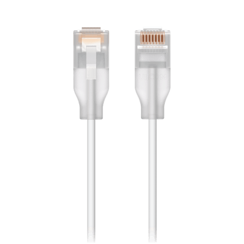Patchcord UniFi Etherlighting? de 2 Metros (6.56 Pies), hasta 10G / Soporta hasta PoE+++ / Conector RJ45 Transparente para Mejores Efectos de Luz con Switches USW PRO MAX