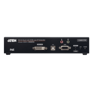 Transmisor KVM sobre IP DVI-D Dual Link 2K | Resolución 2560x2048 @ 50Hz | Zero Latency | SFP Fiber 10 km | Dual Power o PoE | Aplicaciones ATC | Matrix System
