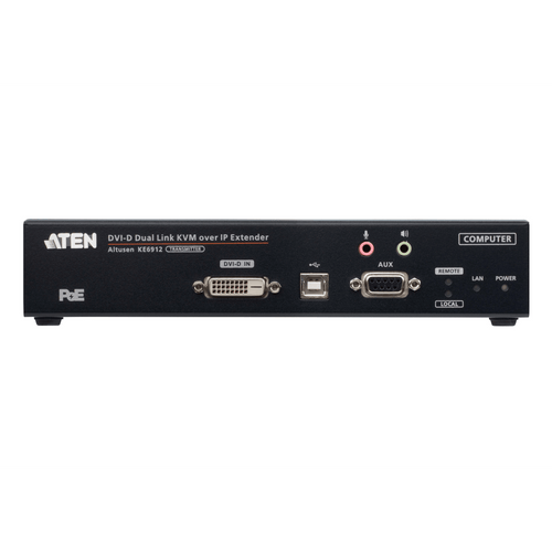 Transmisor KVM sobre IP DVI-D Dual Link 2K | Resolución 2560x2048 @ 50Hz | Zero Latency | SFP Fiber 10 km | Dual Power o PoE | Aplicaciones ATC | Matrix System