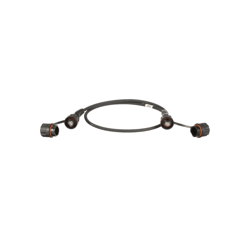Patch Cord Cat6A IndustrialNet, Blindado S/FTP, Con Plug Industrial y Tapa en Cada Extremo, 10 Metros