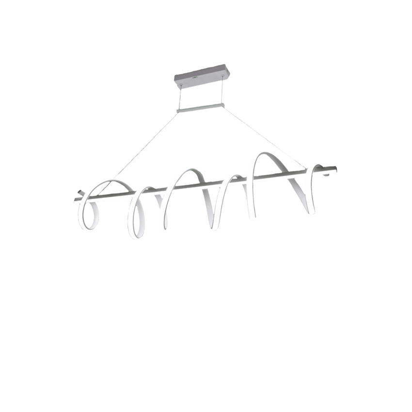 Lámpara de Techo LED / 80W / Flujo Luminoso 6400 Im / Ø1050 mm / Luz Blanca 6500K - Neutra 4000K - Cálida 2700K / Vida Útil 50,000 h / IP20 / Montaje Sobreponer / Blanco / Aluminio y PC