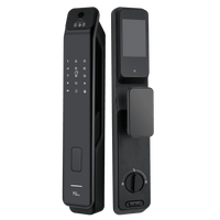 Cerradura Inteligente / Reconocimiento de Venas de la Palma / Reconocimiento Facial / Huella Dactilar / Video Intercom Bidireccional / Wi-Fi 2.4 GHz / App NGTeco Home / Auto Apertura y Cierre / Timbre Integrado / Aluminio / Puerta 45-60 mm (1.77-2.36 in)