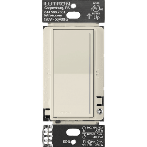(RadioRa3) )Atenuador (dimmer) Auxiliar de pared, compañero de atenuadores multilocación. Usar en 3 vías o escalera.