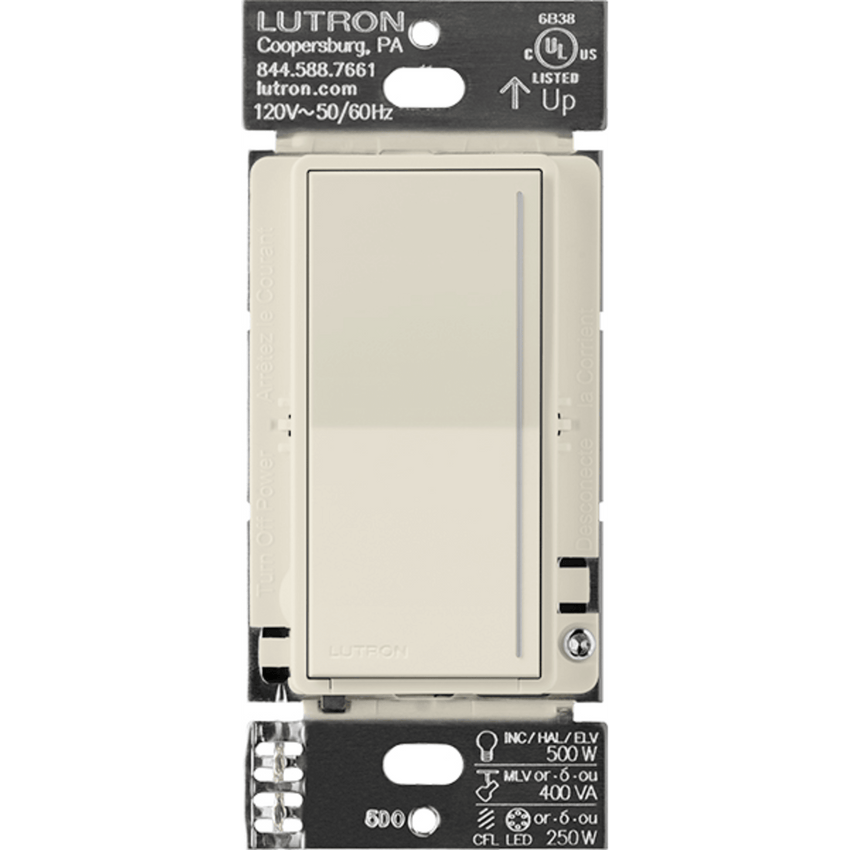 (RadioRa3) )Atenuador (dimmer) Auxiliar de pared, compañero de atenuadores multilocación. Usar en 3 vías o escalera.