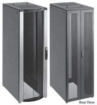 Gabinete para Servidores ProLine FloTek 42 UR Con Puertas Perforadas Alta Ventilación, Profundidad Extendida 1200 mm y Ancho 600 mm Acero Color Negro