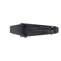 Amplificador de Audio | Bluetooth | 120 W | 6 Zonas con Control de Volumen Independiente | 70/ 100V COM | Montaje en Rack | Voceo y Musica Ambiental