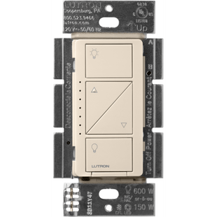 (Caseta Wireless) Atenuador, aumenta/disminuye intensidad de Iluminación, requiere cable neutro. 250W LED /1000 INC/HAL